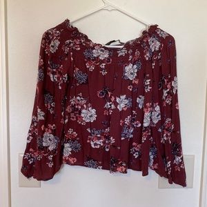 Tilly’s Off-the-shoulder Floral Blouse